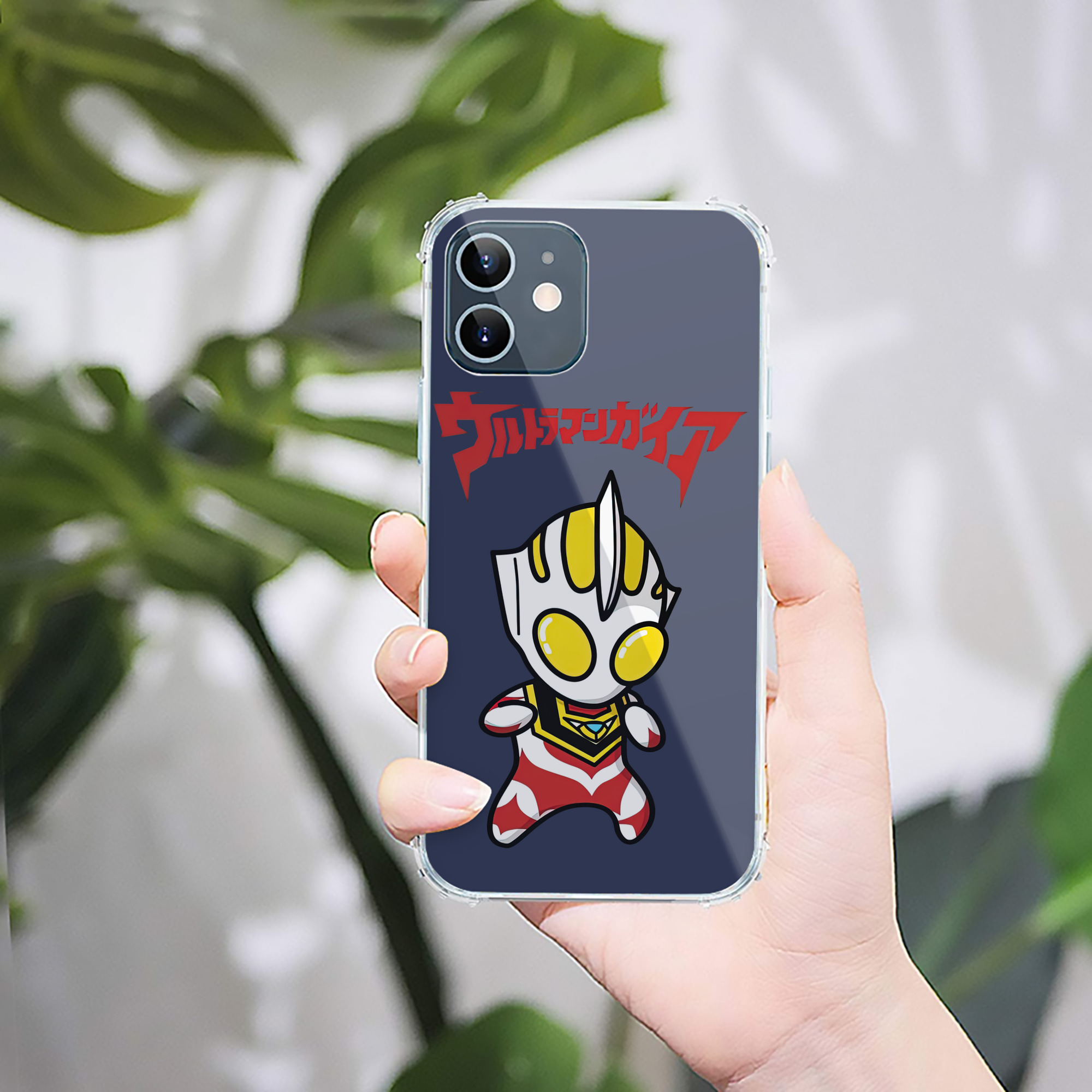 （画像用） ウルトラマン Ultraman 【iPhone 12シリーズ対応】透明スマホケース（クリアソフトケース）